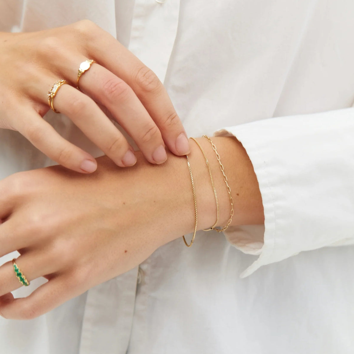 Gourmet Plain Bracelet Gold Plated