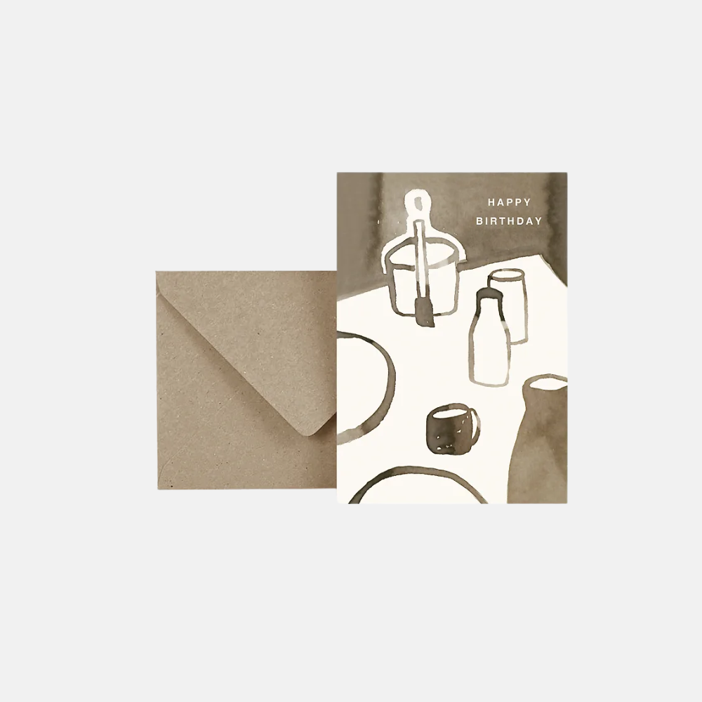 Happy Birthday table - Postcard