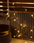 Load image into Gallery viewer, Lichtsnoer Hartjes Clear/Silver 20leds
