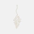 Load image into Gallery viewer, Beaded Ornament Leaf H14cm Gia Pearl