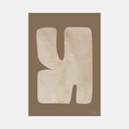 Afbeelding laden in Galerijviewer, Formas Organicas Eco Poster | Brown