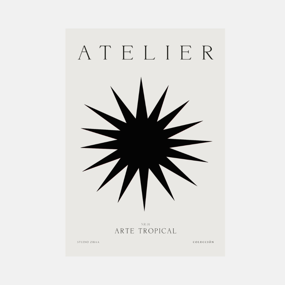 Arte Tropical Poster | Black