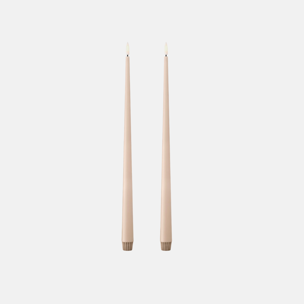 LED Taper Kaars 30cm | 2st. | Ice Latte