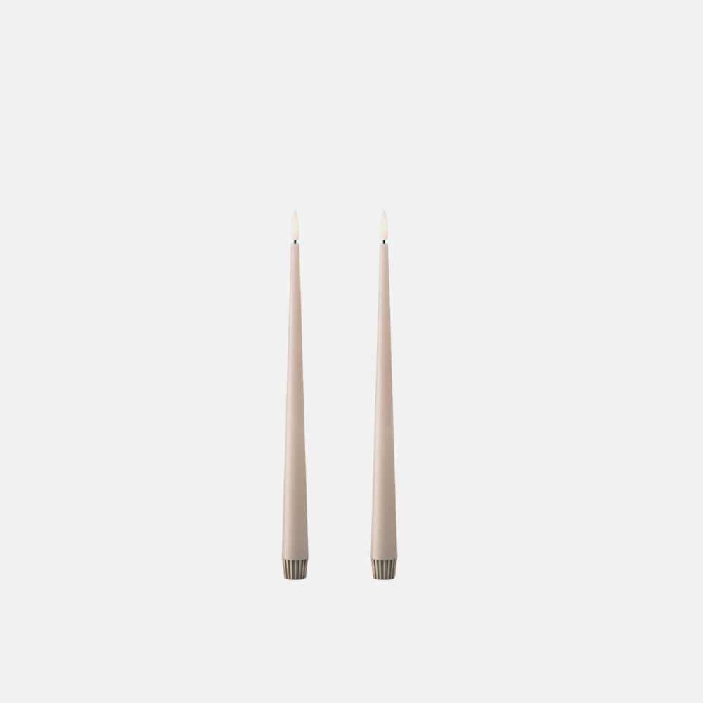 LED Taper Kaars 30cm | 2st. | Linen Grey
