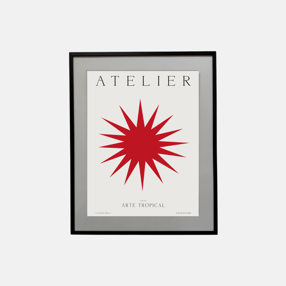 Arte Tropical Poster | Red