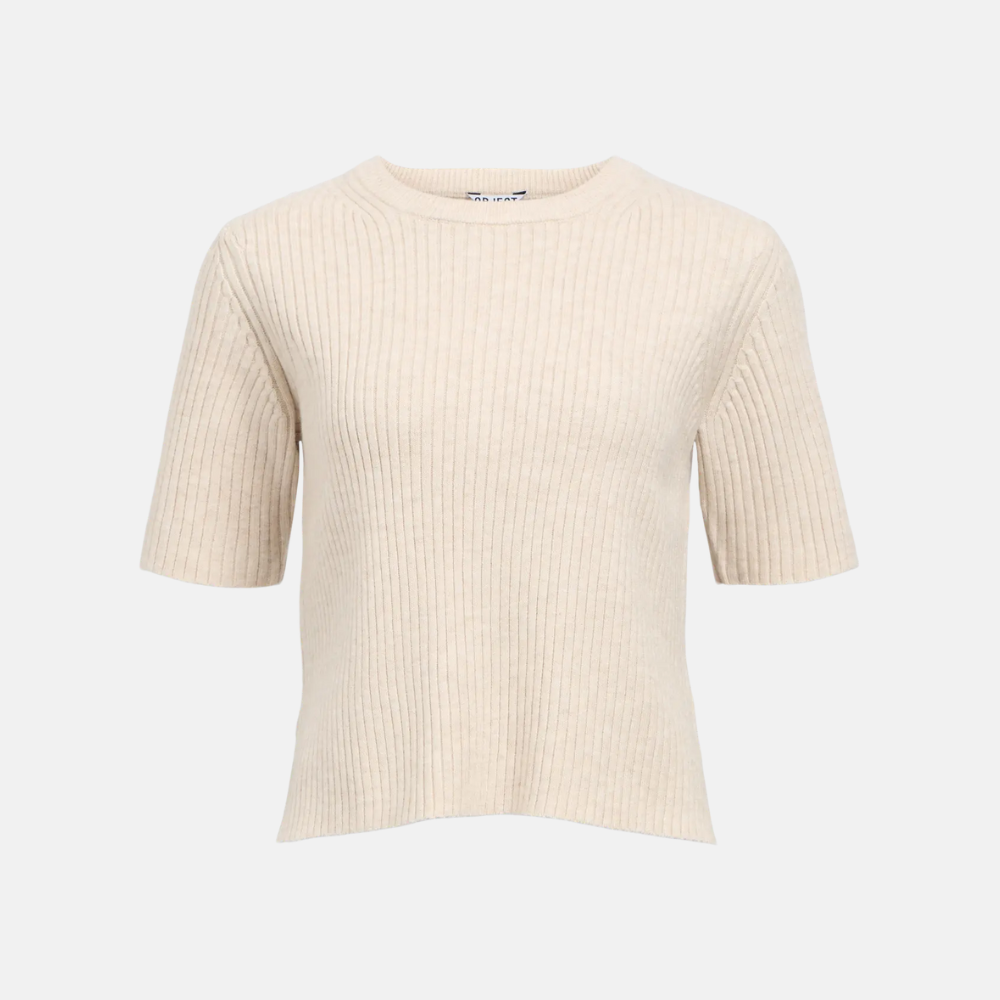 OBJELVA 2/4 RE O-NECK KNIT NOOS