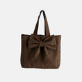 Load image into Gallery viewer, Mini Gift Bag W.Bow | Cotton | H 20cm Brown