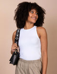 Load image into Gallery viewer, Canvas logo strap Black & Black