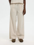 Afbeelding laden in Galerijviewer, SLFLUISA MW WIDE LINEN BLEND PANT NOOS