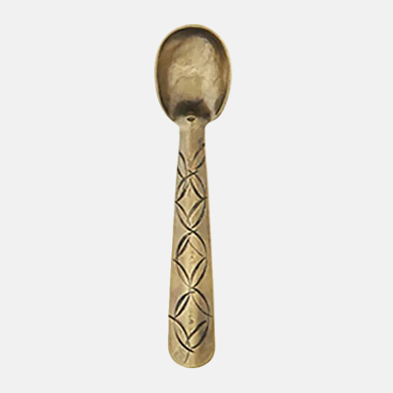 Small brass tea spoon
