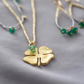 Load image into Gallery viewer, Paradise Aventurine Gold Colored Necklace