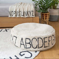 Afbeelding laden in Galerijviewer, POUF ABC NATURAL/BLACK