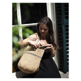 Load image into Gallery viewer, Wicker Bag - ALICE M STRIPE