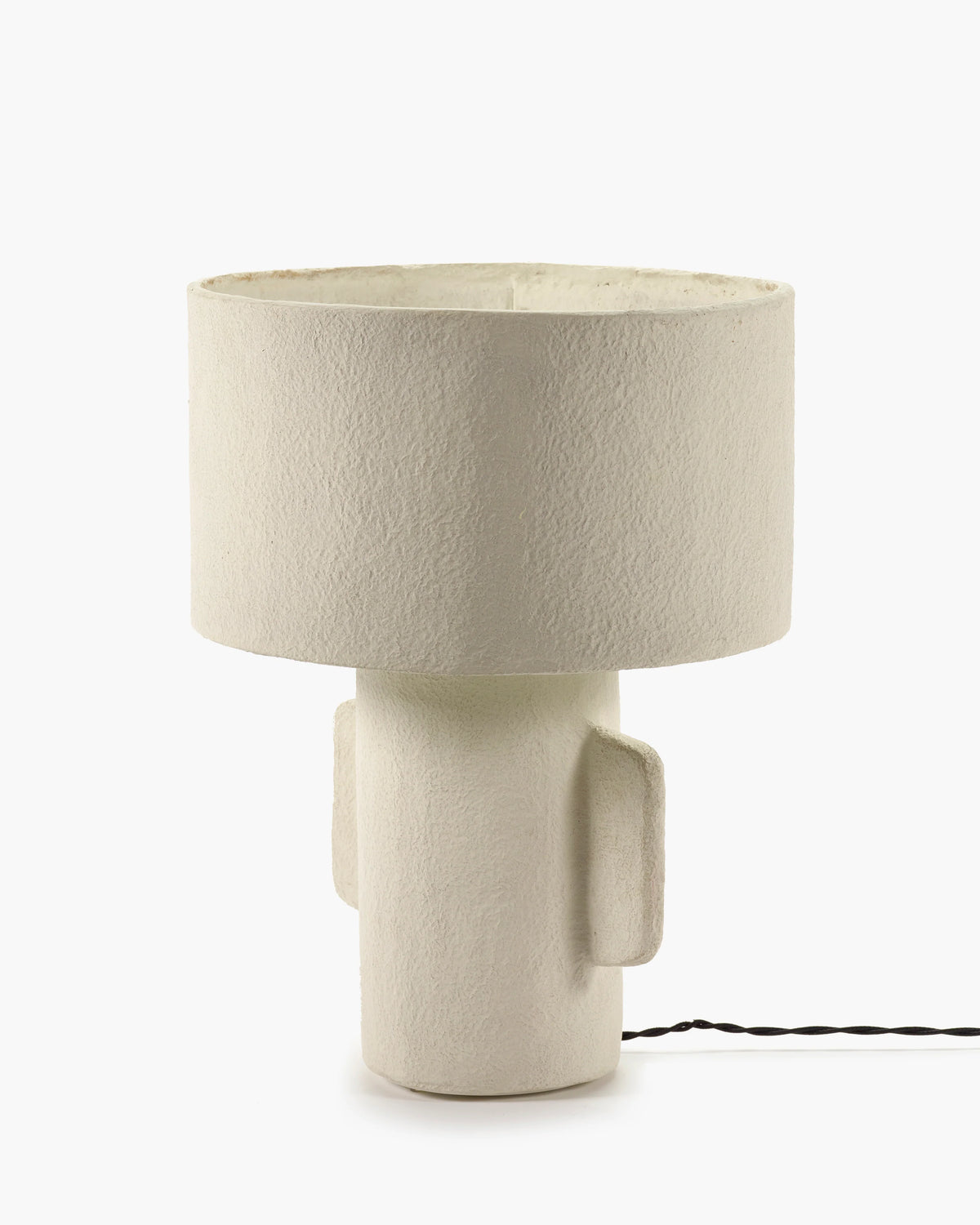 Tafellamp S Wit Papier Mache