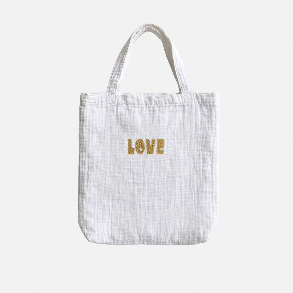 Cozy Cover 2.0 White Bold LOVE Goud