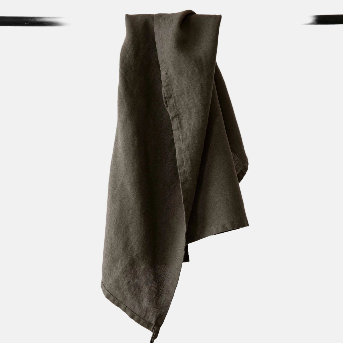 Kitchen towel linen - taupe