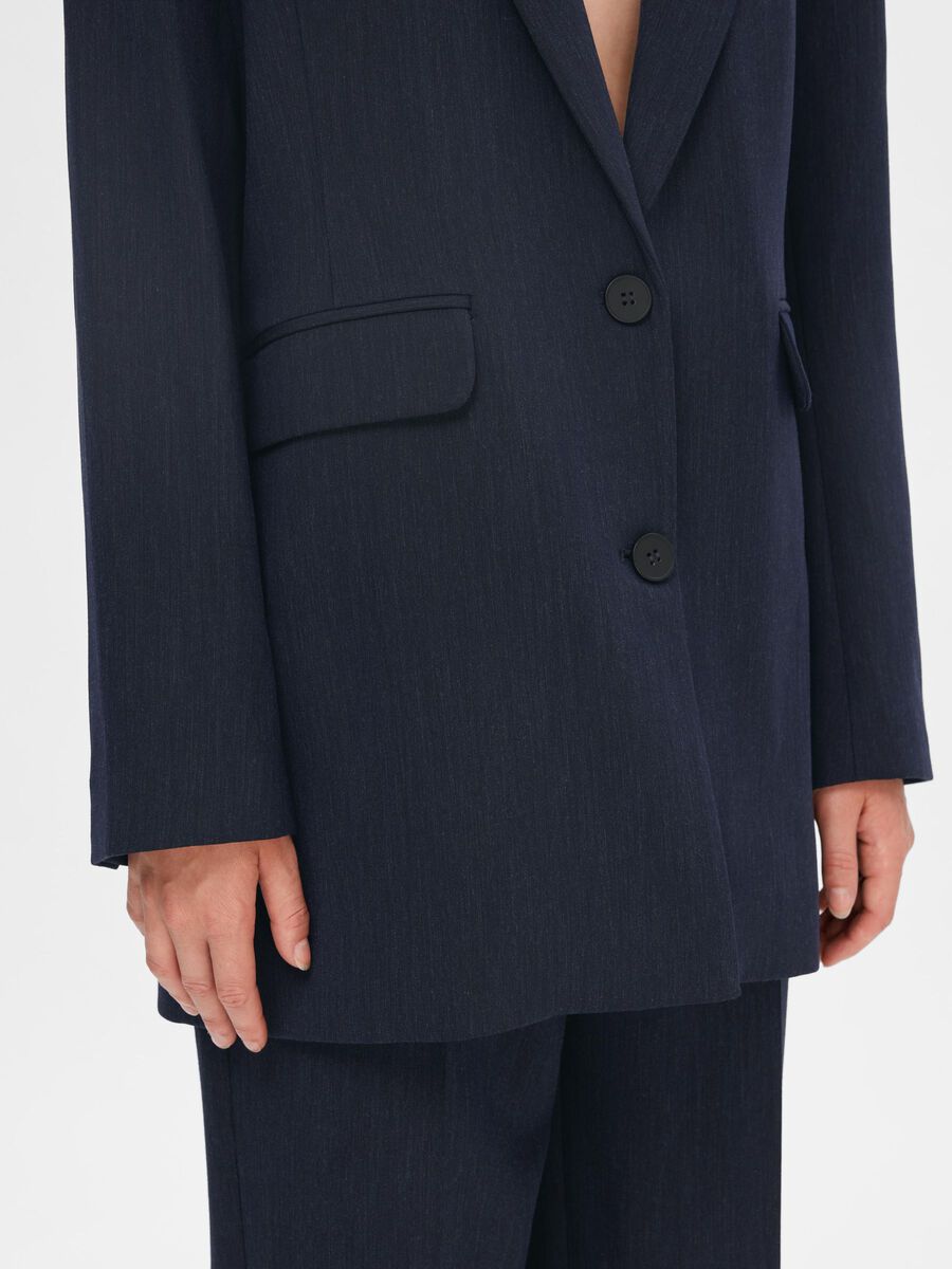 SLFRITA LS RELAXED BLAZER D SAP MEL NOOS