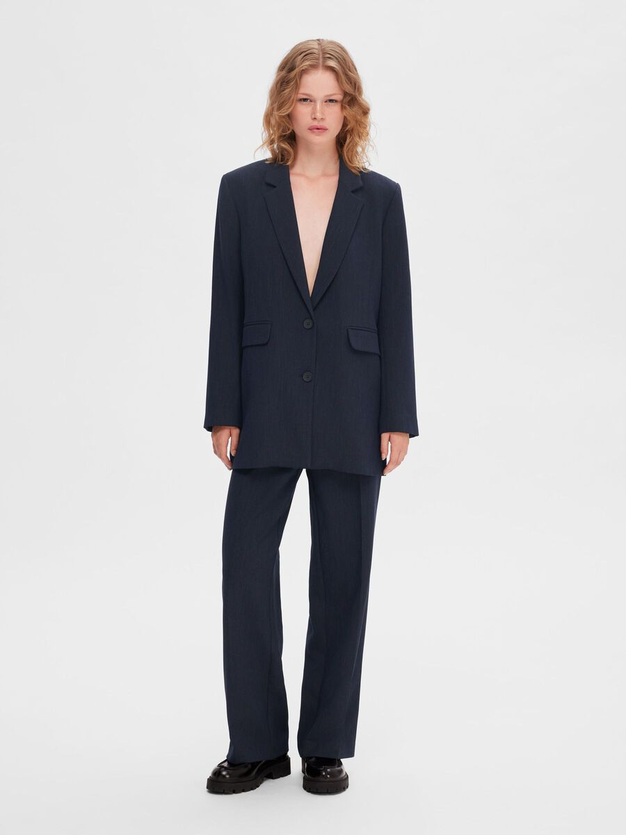 SLFRITA LS RELAXED BLAZER D SAP MEL NOOS