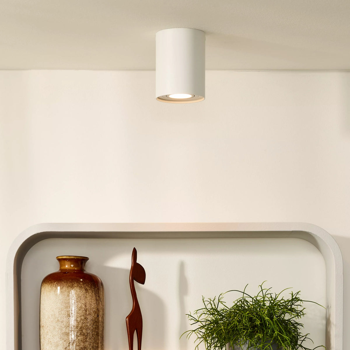 Tube plafond spot Wit