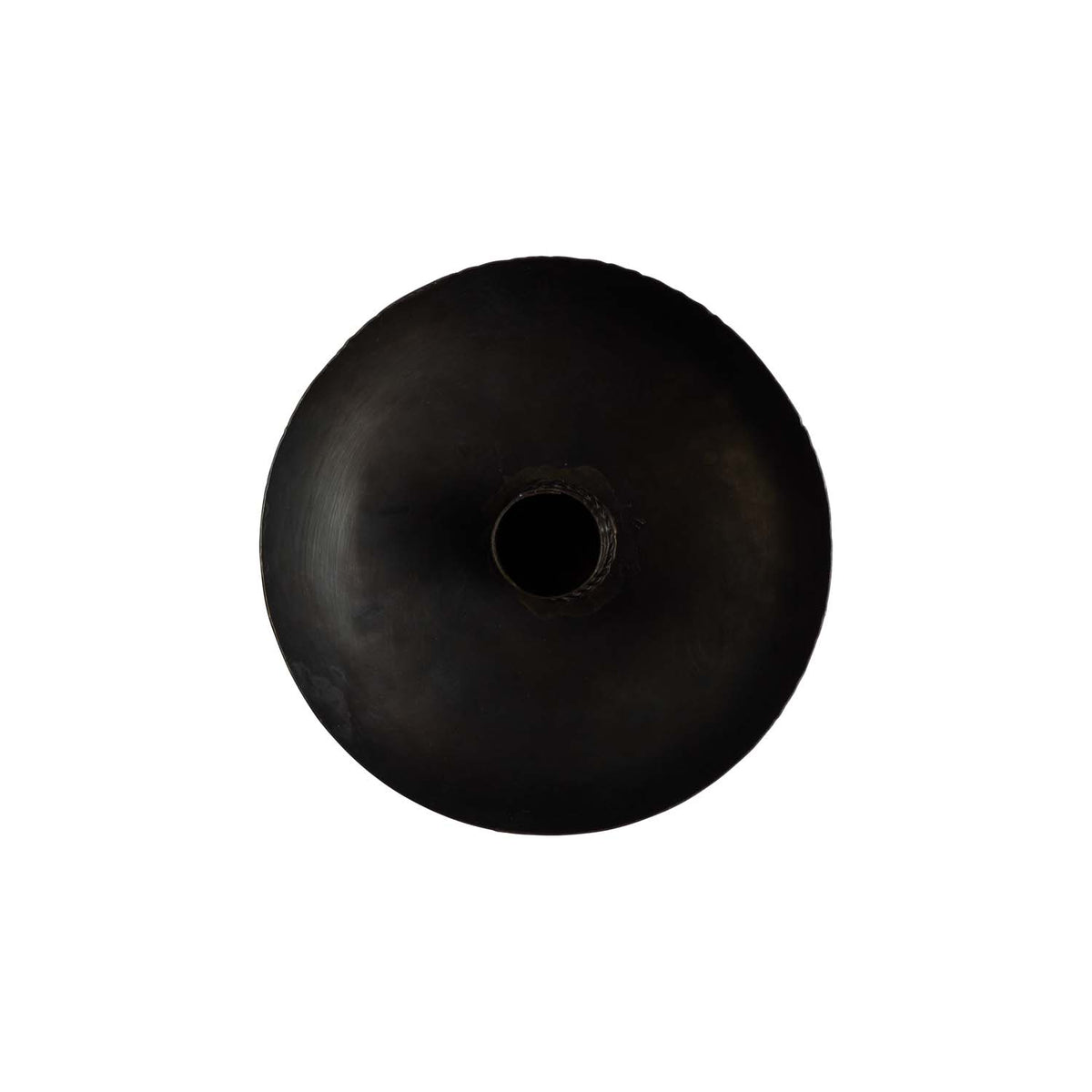 Kaarsenhouder Twist van geoxideerd messing, Ø 12 cm - Tine K Home