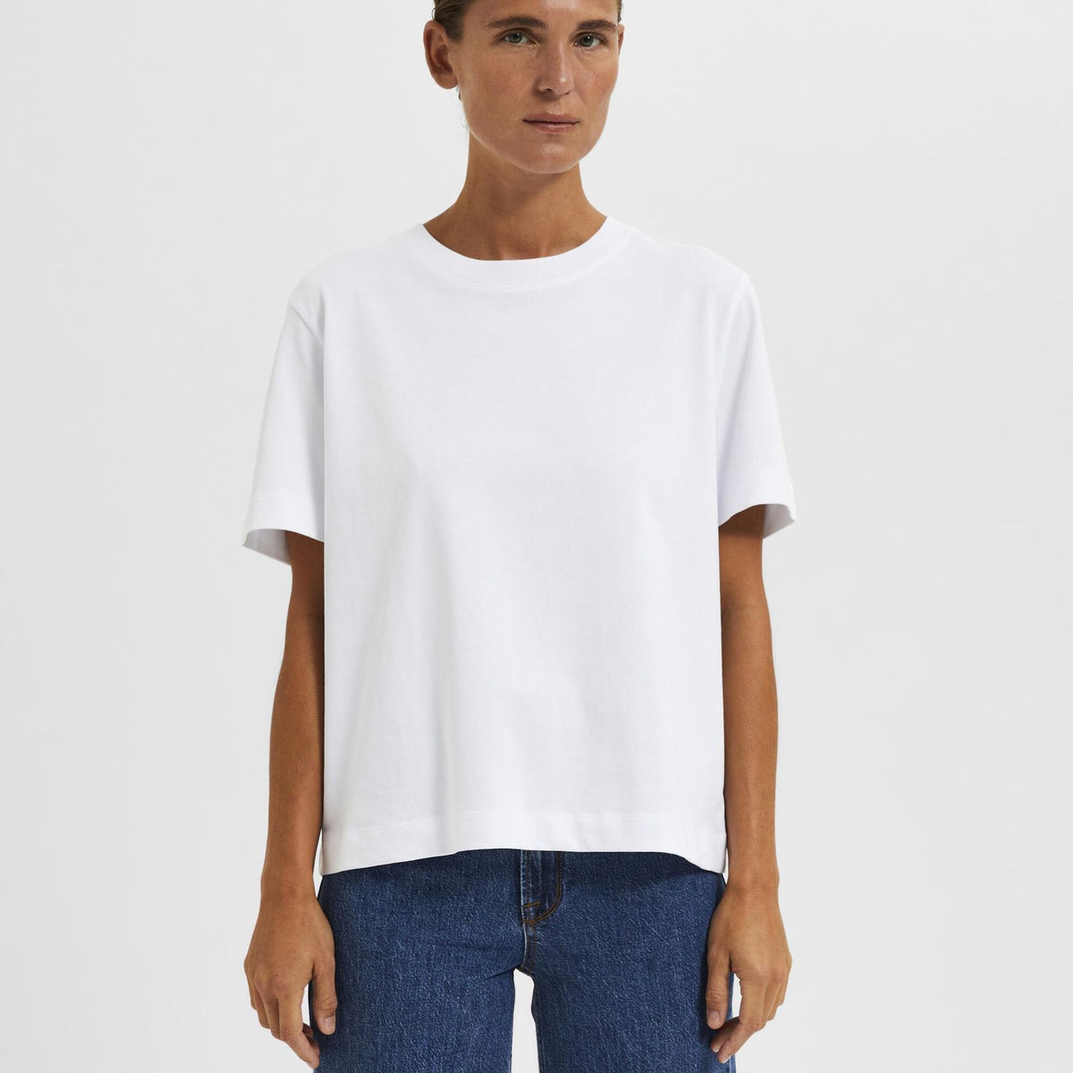 SLFESSENTIAL SS BOXY TEE NOOS
