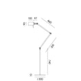 Load image into Gallery viewer, Tonone BOLT 2-arm floor lamp | Smokey Black