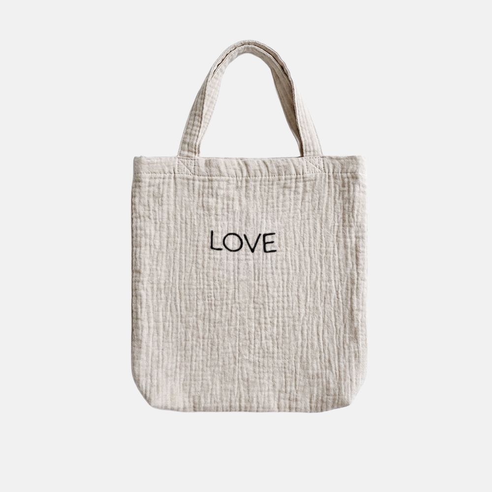 Cozy Cover 2.0 Greige Thin LOVE Zwart