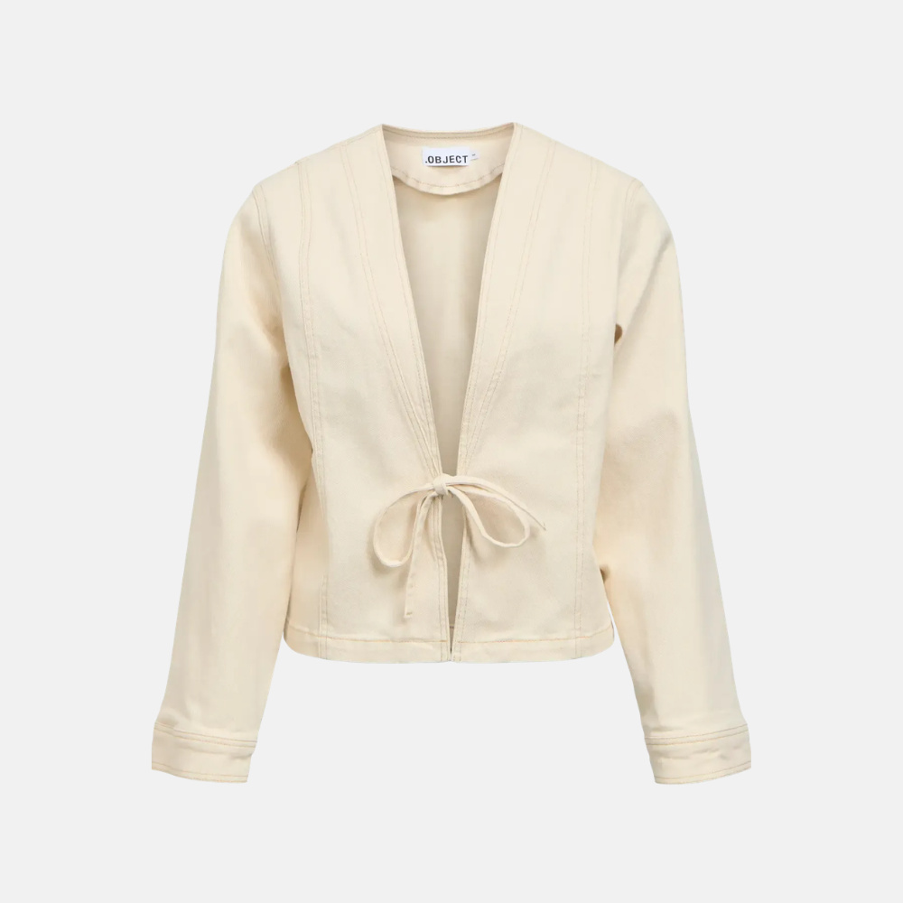 OBJRABEA L/S OZ DENIM TIE JACKET E PA26