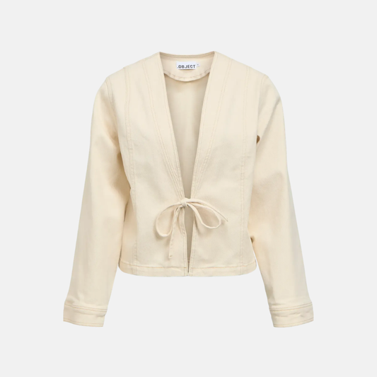 OBJRABEA L/S OZ DENIM TIE JACKET E PA26