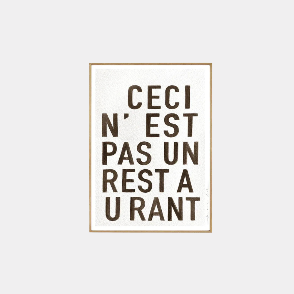 Poster - Restaurant black
