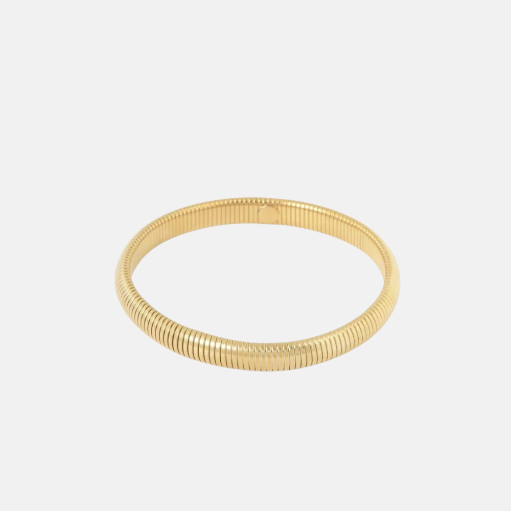 Vergulde ronde bangle small