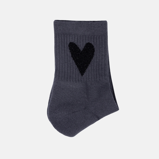 socks heart stee blue