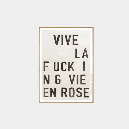 Poster - La vie en rose black