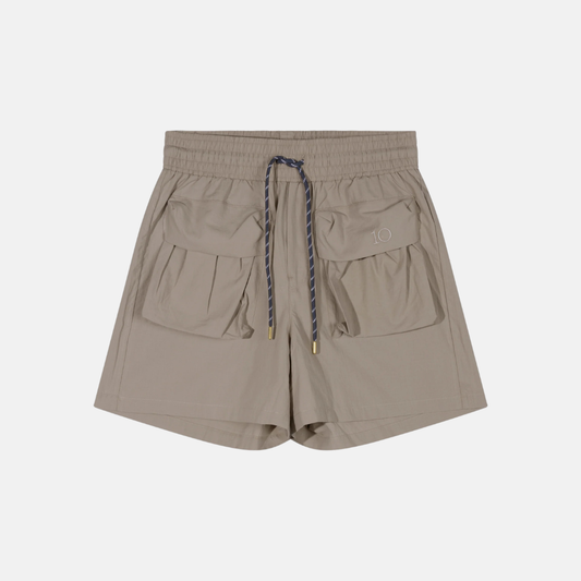 crinkle utility shorts