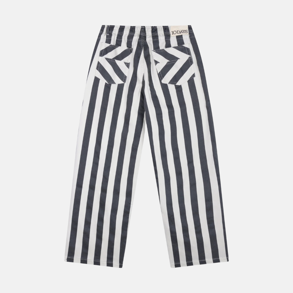 straight leg pants stripes