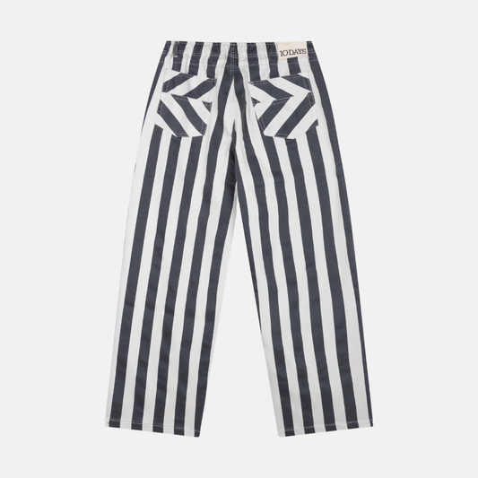straight leg pants stripes