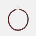 Load image into Gallery viewer, Gemstone ketting / aubergine
