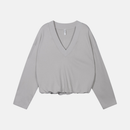 v-neck balloon sweater