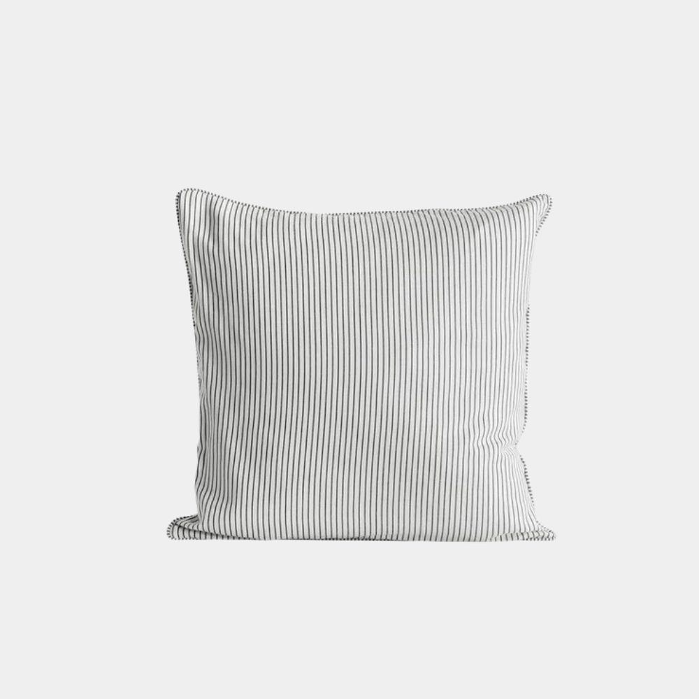Kussenhoes Viva Piping Black L | 50x50cm