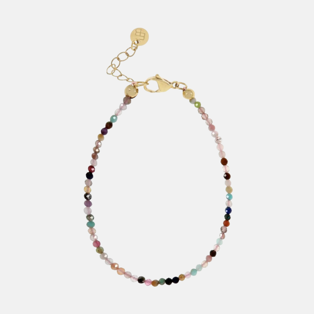 Armbandje met fijne gemstones / multicolori