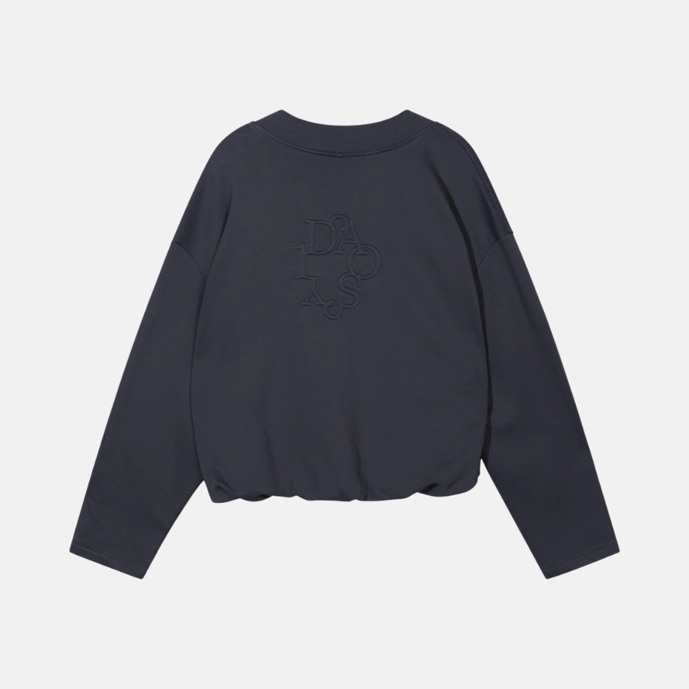 v-neck balloon sweater