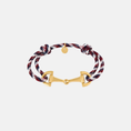 Afbeelding laden in Galerijviewer, Armband met touw en gouden gesp / autumn
