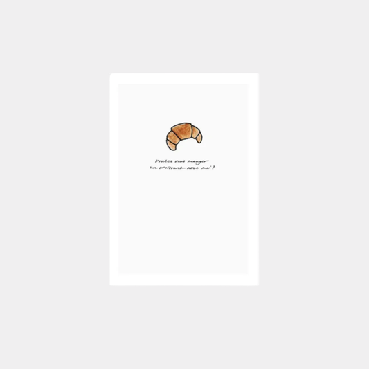 Postcard - Croissant