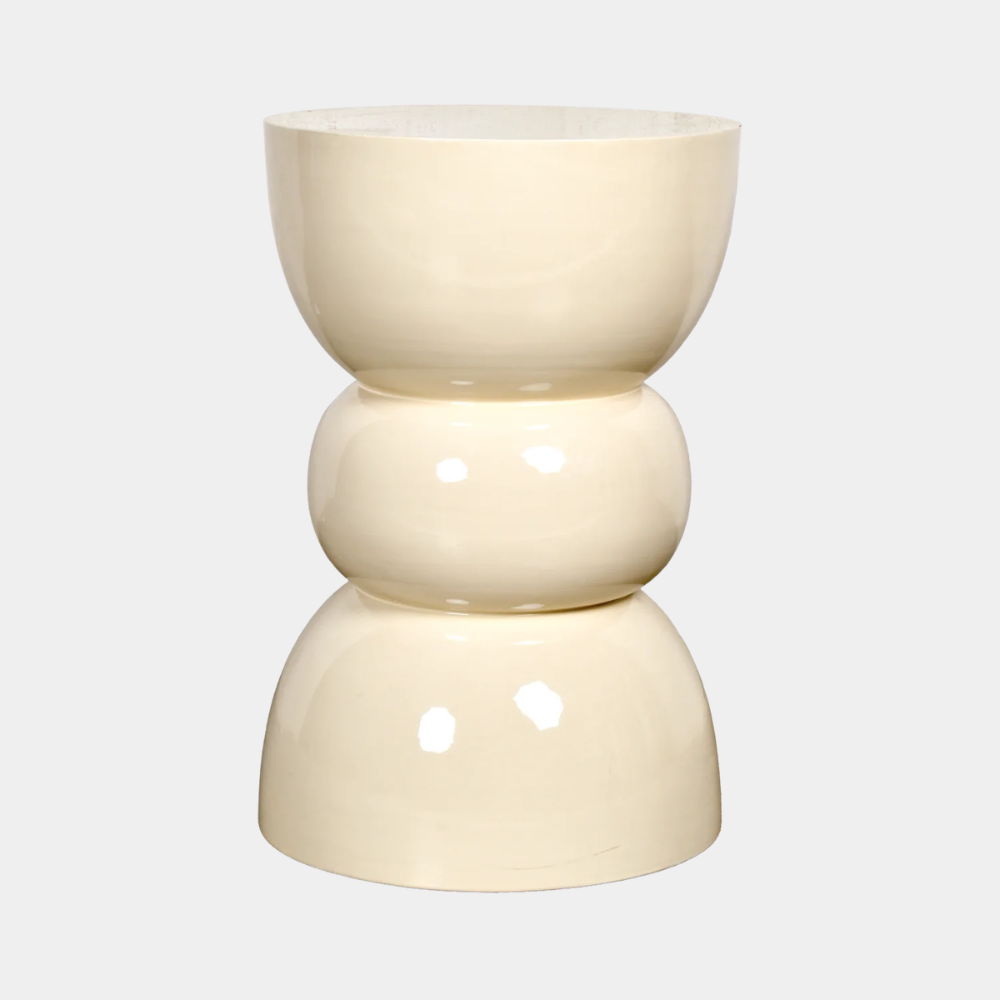 Titou beige bijzettafel voor bank Ø 30 H 45 cm