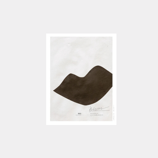 Postcard - Bisous Black