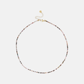 Afbeelding laden in Galerijviewer, Fijne korte ketting met mini edelsteentjes / multicolori
