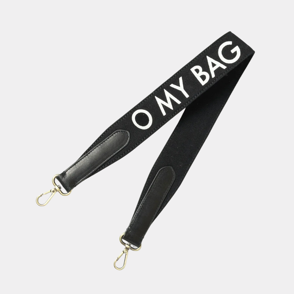 Canvas logo strap Black & Black