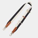 Stripe Webbing Strap Classic Leather