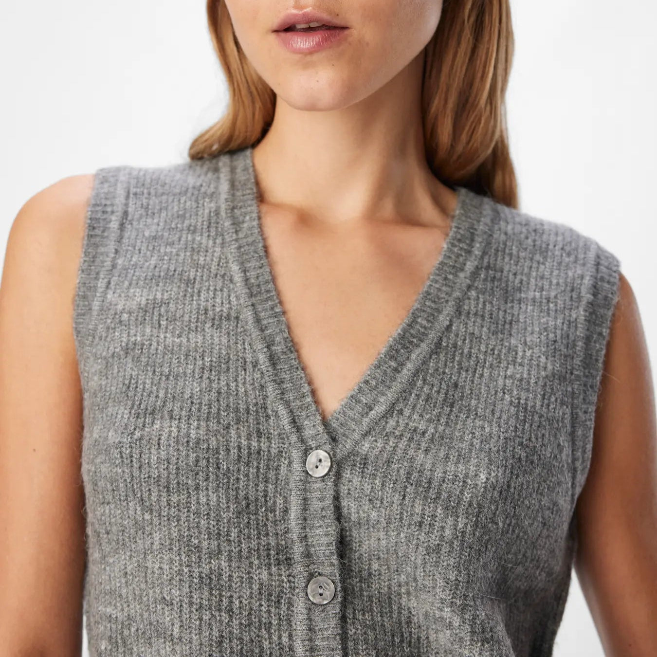 OBJDIANA RE V-NECK KNIT VEST NOOS