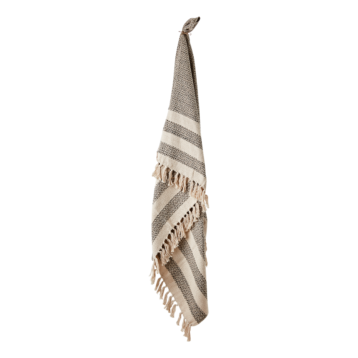 ANNA Blanket, Beige/black